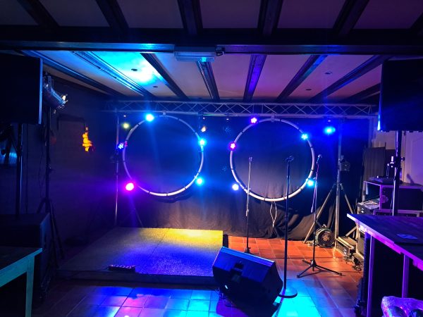 Truss cirkel met zwart doek